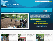 Tablet Screenshot of mowa-mn.com